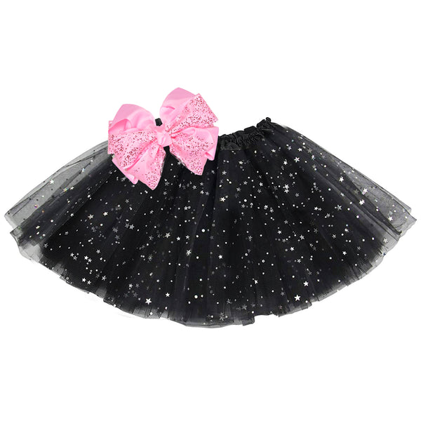 Black tutu skirt outlet with bow